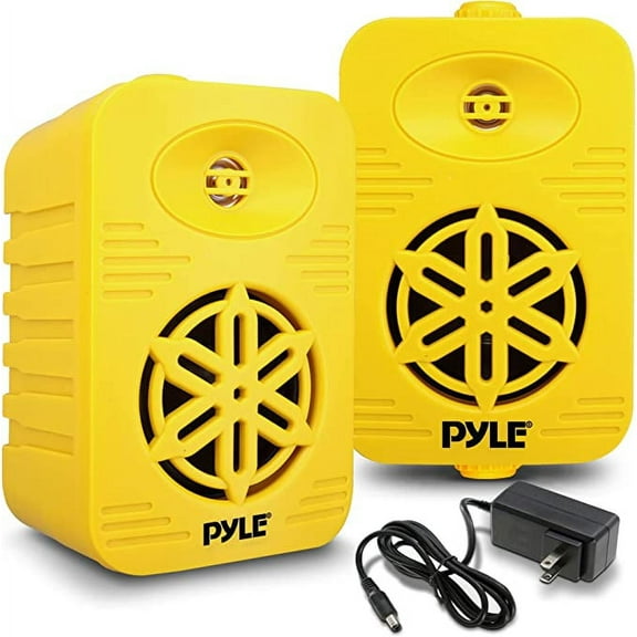 Pyle Bluetooth Indoor Outdoor Speakers 300 Watt Dual Waterproof 4” 2-Way Full Range Speaker System