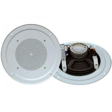 Pyle Ceiling Wall Mount Speaker - White
