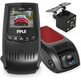 thumbnail image 1 of Pyle Dash Cam Rearview DVR Monitor 1.5” Digital Screen Rear View Dual Camera Video Recording System, 1 of 7