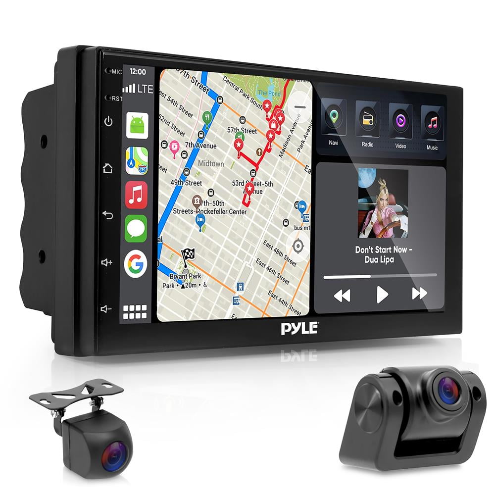 Double DIN Car Stereo Receiver-Multimedia Player GPS/Wi-Fi/Cam 7"HD 1080p Screen Display - Walmart.com