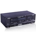 thumbnail image 1 of Pyle Dual-Digital Cassette Deck - New, Removable Rack Mount, White, Noise Reduction, 1 of 6