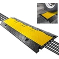 thumbnail image 1 of Pyle Durable Cable Protective Ramp Cover Supports 33000lbs Four Channel Heavy Duty Cord Protection, 1 of 6