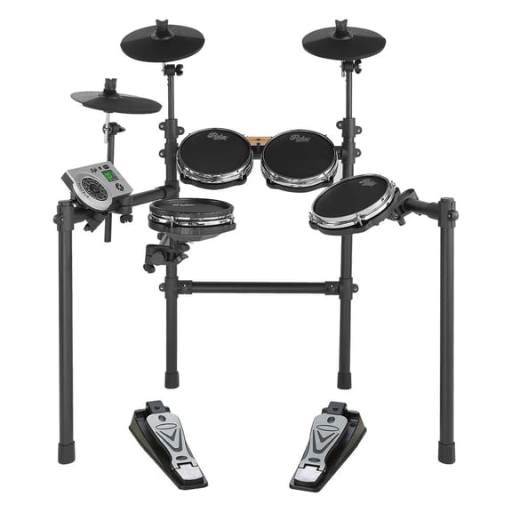 Pyle Electronic Drum Set - Portable Drum Kit w/ Touch Sensitive Pads, MIDI Connection, Quick Setup, Mac & PC Compatible - PTEDK86