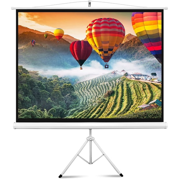 Pyle Floor-standing Portable Tr Manual Projector Screen (84-inch)