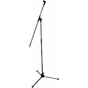 Pyle Foldable Tripod Microphone Stand - Universal Mic Mount and Height Adjustable from 37.5 to 65.0 Inch High w/Extending Telescoping Boom Arm Up to 28.0 - Knob Tension Lock Mechanism PMKS3