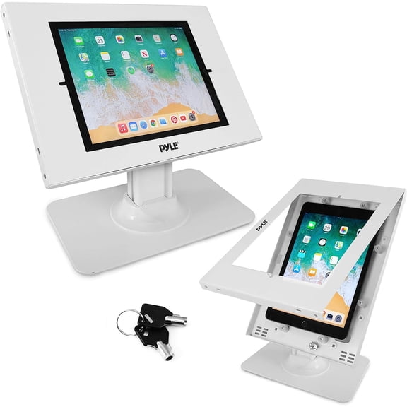 Pyle Full motion Anti-Theft Tablet Bracket - Fully Secured Case with Restricted Pin-Hole