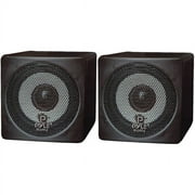 Pyle Home® 3" 100-watt Mini-cube Bookshelf Speakers (black)