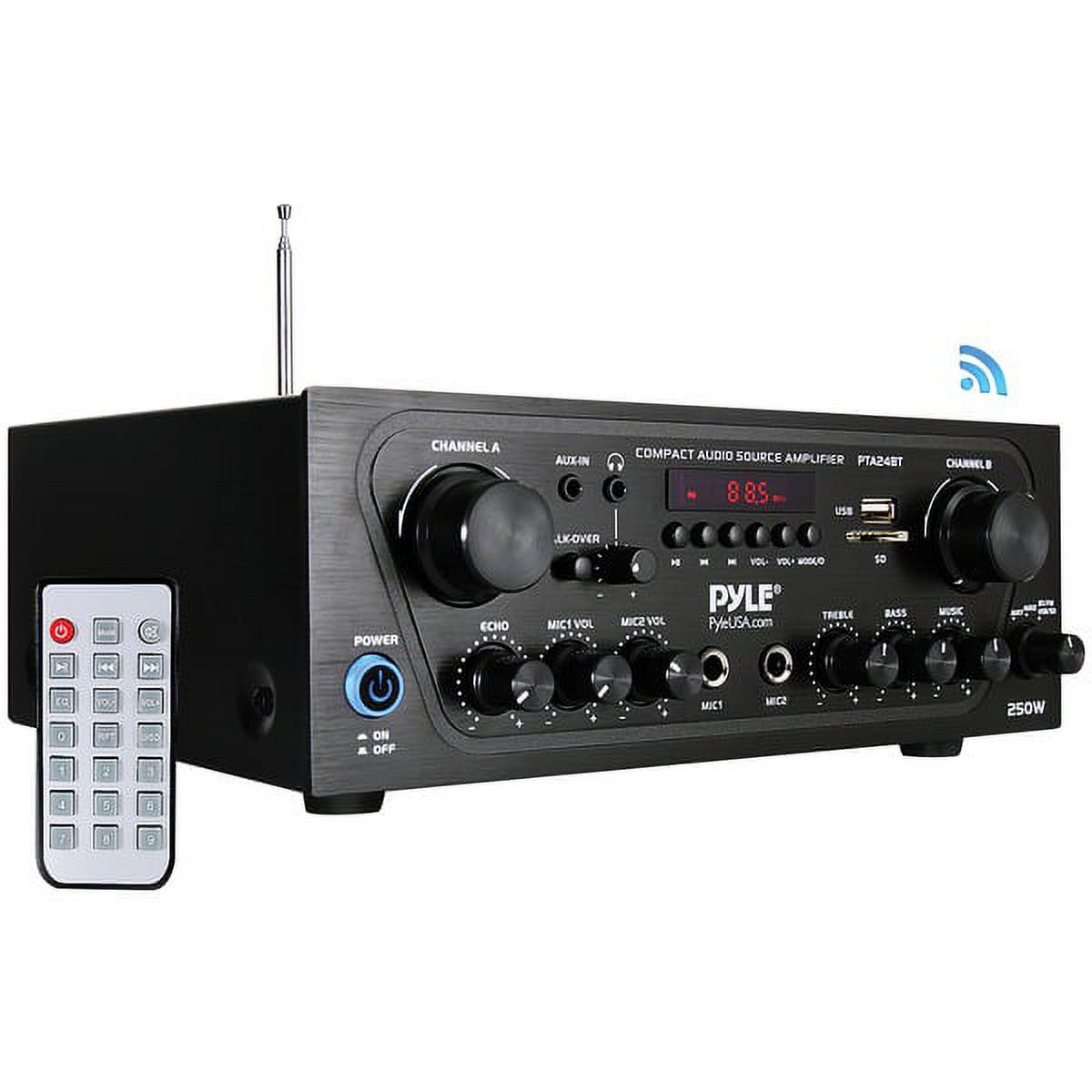 Pyle Home® Compact Audio Stereo Receiver With Fm Radio - image 1 of 1