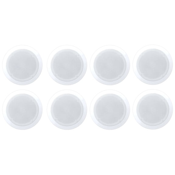 Pyle Home PDIC PRO Max Series 6.5'' Flush Mount Ceiling Speakers, 8 Pack