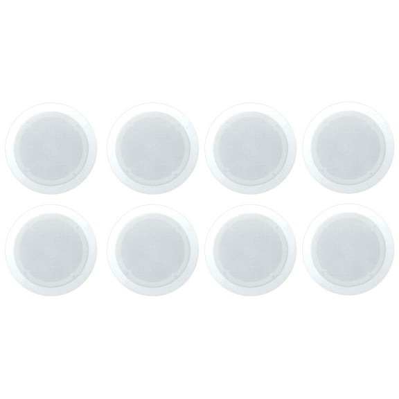 Pyle Home PDIC PRO Max Series 6.5'' Flush Mount Ceiling Speakers, 8 Pack