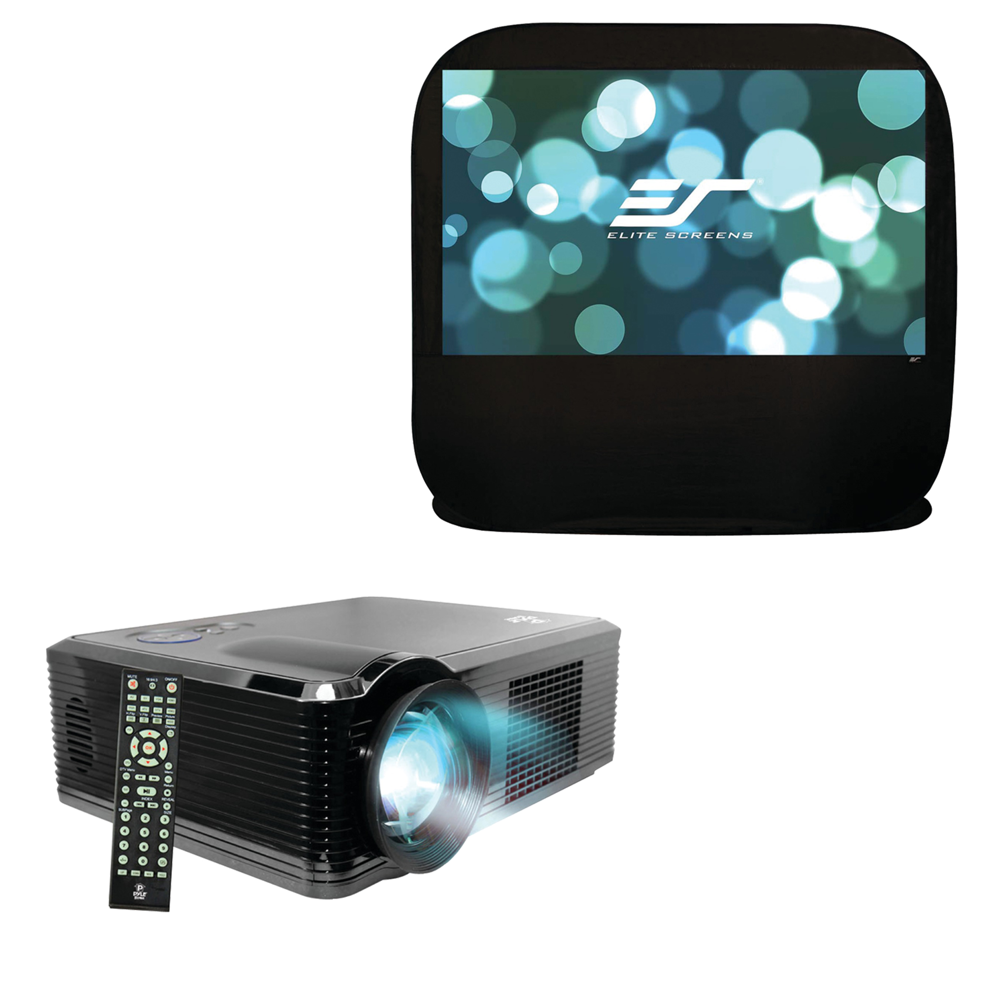 Pyle Home PRJLE33 Widescreen HD 1080P 2,500Lumen Projector & Elite