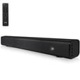 thumbnail image 1 of Pyle Home Theater Soundbar Speaker - Wave Base Streaming Tabletop Stand Mount TV Digital System with AUX/Digital Optical Audio Connector Jacks/USB Port, HDMI /ARC, Full Sound Reproduction, 1 of 7
