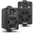 thumbnail image 1 of Pyle I Outdoor Speakers Pair - 200 Watt Dual Waterproof 3.5” 2-Way Full Range Speaker System Black, 1 of 7