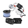 thumbnail image 1 of Pyle KTHSP410B 600W Marine Sound System with Bluetooth Amplifier, 3 Way Mini Box Speaker & Speaker Wire - Black, 1 of 3