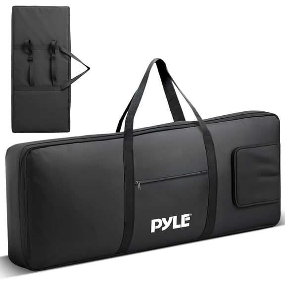 Pyle Keyboard Case, 61 Key Carrying Case Bag for Piano Keyboards, Protects and Covers Portable Digital Keyboard Water Resistant, Used for Models PKBRD6139BT, PKBRD6151PB, and PKBRD6175P