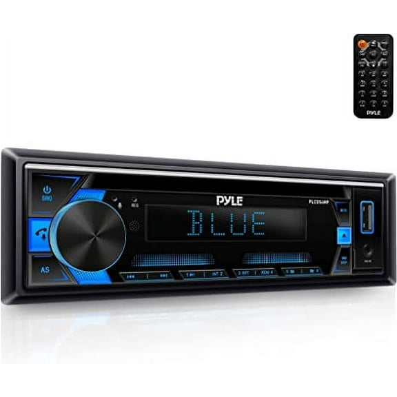 Pyle MP3 Stereo Receiver Power Amplifier USB Flash Readers Single DIN LCD Display W/ Remote Control