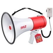 PYLE PMP58U - Megaphone Speaker with Talk & Siren Modes, Handheld Microphone, MP3/USB Reader, Aux 3.5mm Input