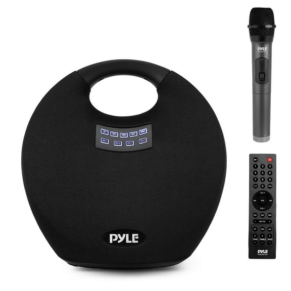 Pyle Mini IPX4 Waterproof Wireless Portable Bluetooth Speaker, with Built in Rechargeable Battery, Wireless Microphone, Clear Surround Sound, for Indoor and Outdoor Activities