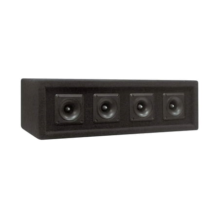 Pyle PAHT4 300 Watt 4 Way DJ Tweeter Speaker Sound System Enclosure Box, Black