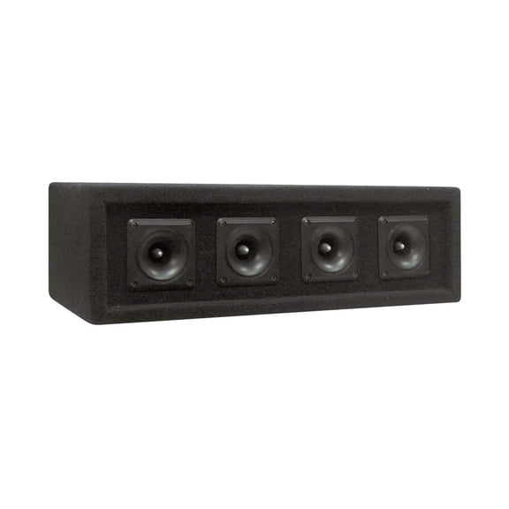 Pyle PAHT4 300 Watt 4 Way DJ Tweeter Speaker Sound System Enclosure Box, Black