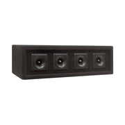 Pyle PAHT4 300 Watt 4 Way DJ Tweeter Speaker Sound System Enclosure Box, Black