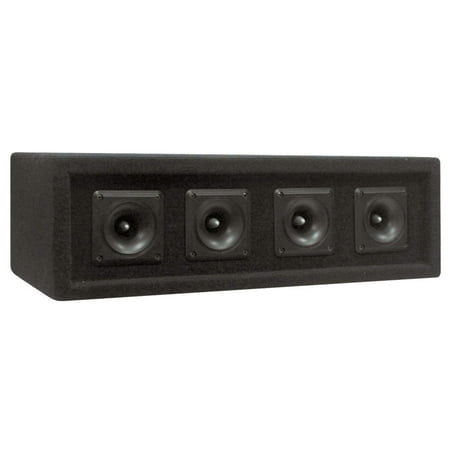 Pyle PAHT4 300 Watt 4 Way DJ Tweeter Speaker Sound System Enclosure Box, Black