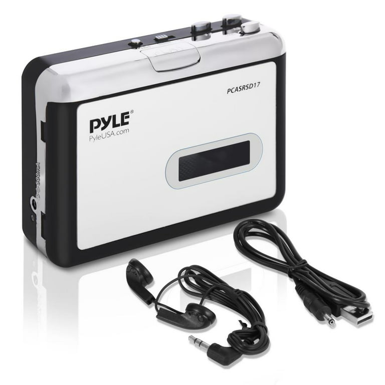 PYLE PCASRSD18BT Lecteur de cassette portable sans fil Bluetooth