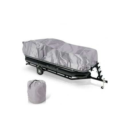 Pyle PCVHP440 17 to 20 Foot Armor Shield Protective Pontoon Boat Cover