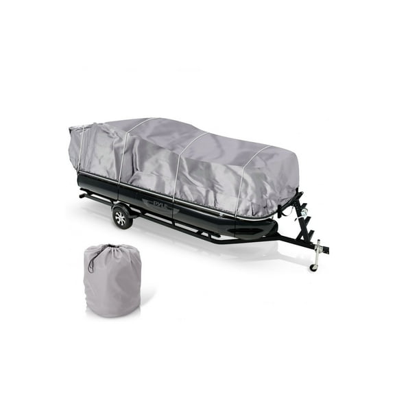 Pyle PCVHP440 17 to 20 Foot Armor Shield Protective Pontoon Boat Cover