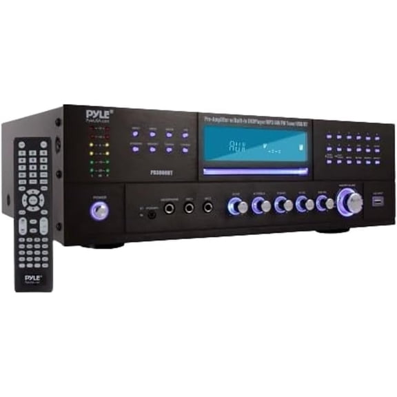 Pyle PD3000BT.5 4-Channel Bluetooth Preamplifier for Home Theater Sound
