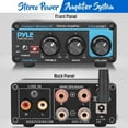 thumbnail image 1 of Pyle PDA20BT - Desktop Audio Amplifier - Compact Mini Blue Series Stereo Power Amplifier (2 x 100 Watt MAX), 1 of 8