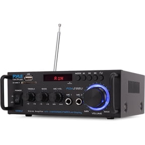 Pyle PDA29BU 200W Bluetooth Home Stereo Amplifier Receiver with Remote and FM