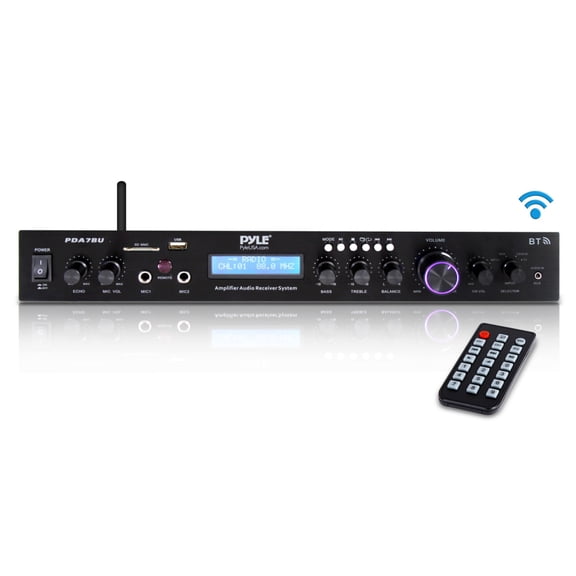 Pyle Home Theater Audio Receiver Sound System with Bluetooth PDA7BU