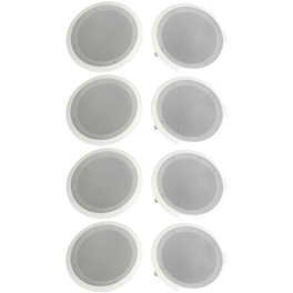 Pyle 6.5" In-Ceiling Speakers (2-Pack) - 300W, Waterproof, Marine Grade For Indoor/Outdoor Use