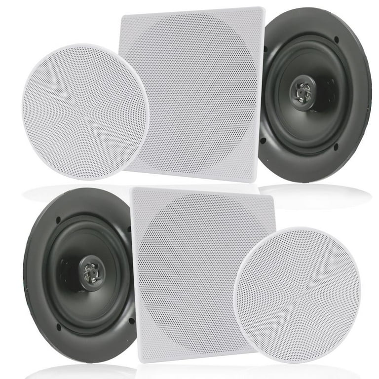 PYLE PDIC16106 In-Wall In-Ceiling Speakers, 2-Way Flush