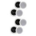 thumbnail image 1 of Pyle PDIC1661RD 6.5 Inch 200 Watt In Ceiling Wall 2 Way Speaker System (2 Pairs), 1 of 7