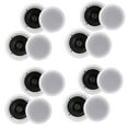 thumbnail image 1 of Pyle PDIC1661RD 6.5 Inch 200 Watt In Ceiling Wall 2 Way Speaker System (4 Pairs), 1 of 12