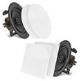 thumbnail image 1 of PYLE PDIC56 - 5.25" In-Wall / In-Ceiling Dual Stereo Speakers, 150 Watt, 2-Way, Flush Mount, White, 1 of 4