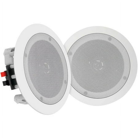 PYLE PDICBT852RD - Dual 8 Bluetooth Ceiling / Wall Speakers, 2-Way Flush Mount Home Speaker Pair, 250 Watt