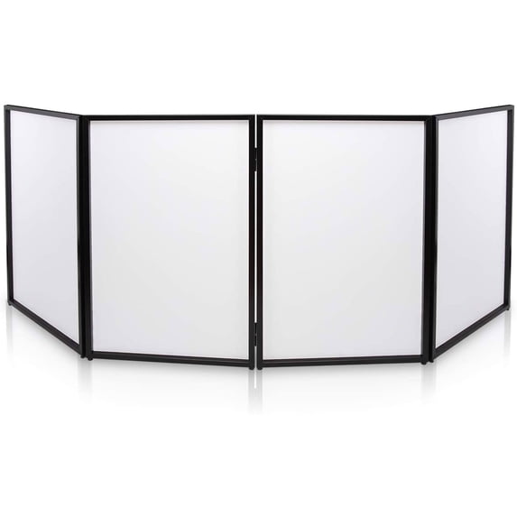 PYLE PDJFAC10 - DJ Booth Cover Screen - DJ Façade Front Board Display Scrim Panel