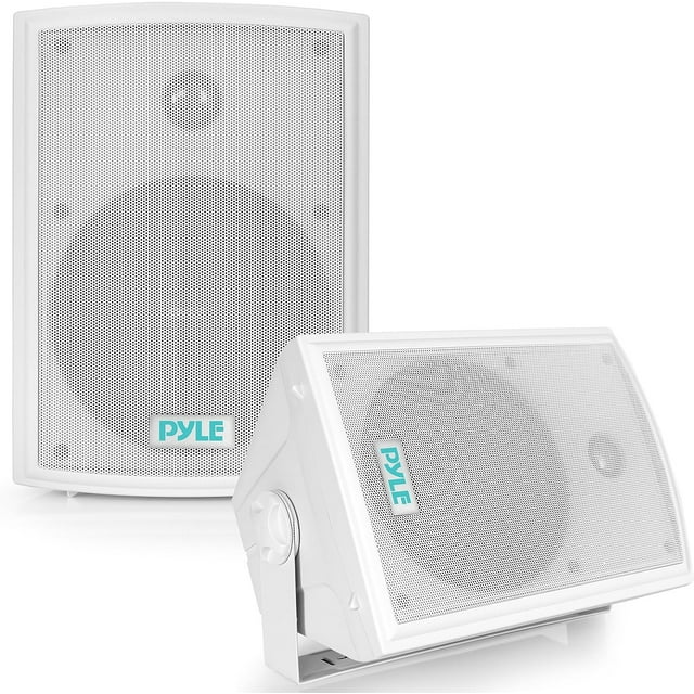 Pyle PDWR63 Waterproof Indoor Outdoor 6.5" 350W Speaker System, White