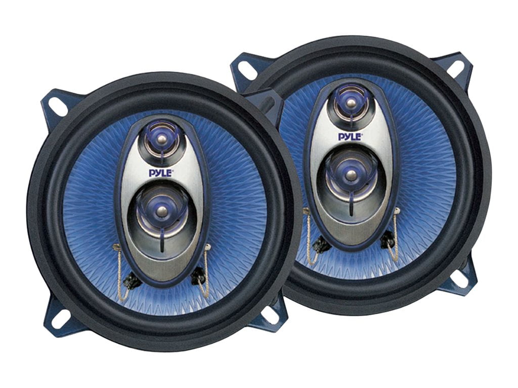 Pyle PL53BL 5.25" 200W 3-Way Car Audio Triaxial Speakers Stereo Blue (Pair)