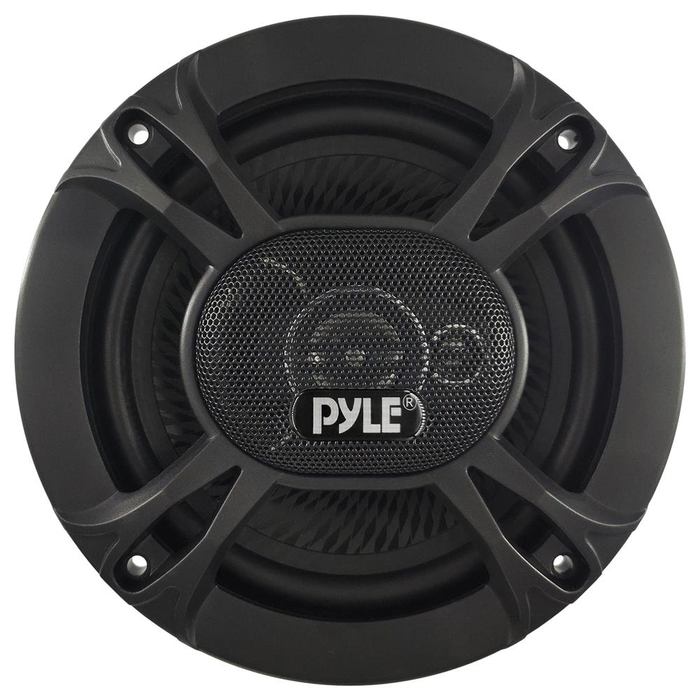 Pyle PL613BK - Three-Way Sound Speaker System - One Pair 6.5'' Three-Way Triaxial Loud Audio, 300 Watts w/ 4 Ohm Impedance and 3/4'' Piezo Tweeter for Car Component Stereo - image 1 of 7