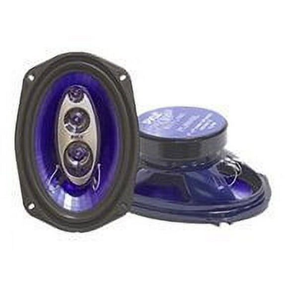 Pyle PL6984BL 6x9" 400 Watts 4-Way Car Coaxial Speakers Audio Stereo Blue