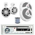 Pyle PLCDBT65MRW Single DIN Bluetooth Marine Stereo AM/FM CD/MP3 Stereo