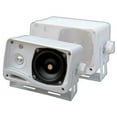 thumbnail image 1 of PYLE PLMR24 - 3-Way Weatherproof Outdoor Speaker Set - 3.5 Inch 200W Pair of Marine Grade Mount Speakers - in a Heavy Duty ABS Enclosure Grill (White), 1 of 8