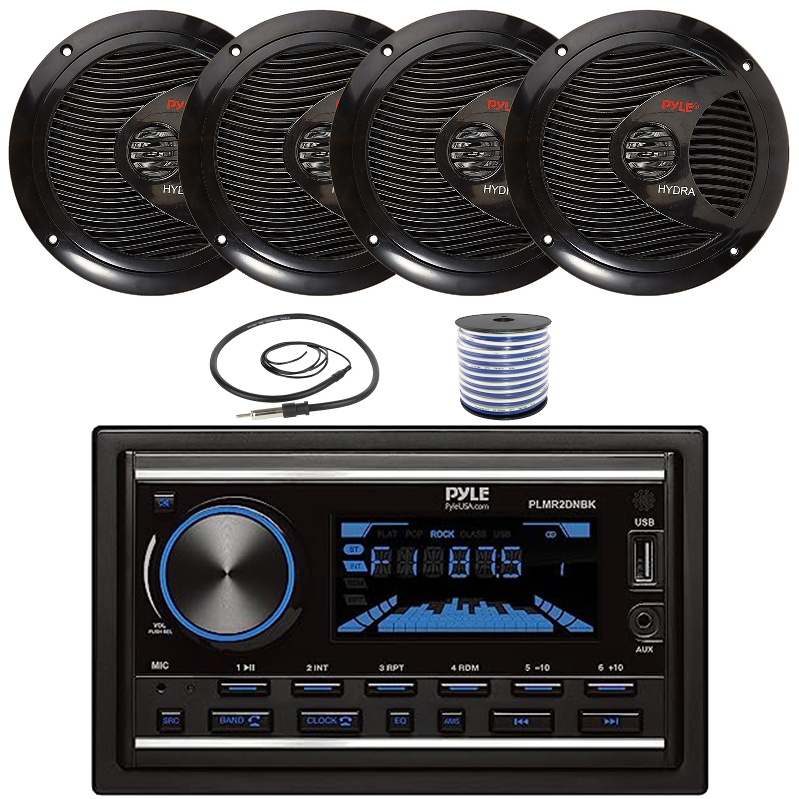 Marine Radio Bluetooth Stereo Receiver Waterproof Boat MP3 Player for