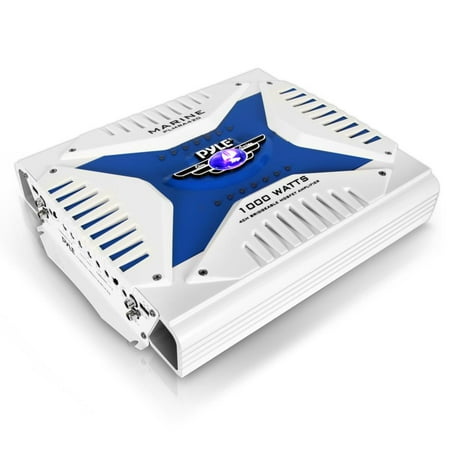 Pyle PLMRA420 - Elite Series Waterproof Amplifier, Bridgeable 1000 Watt 4-Channel Amp