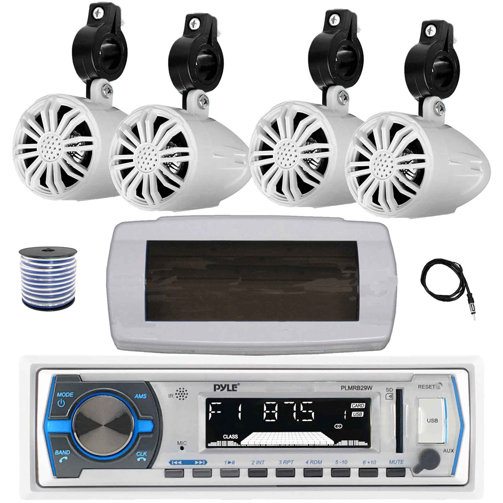 Pyle PLMRB29W MP3 USB SD Bluetooth In-Dash Radio Receiver - Foto 10