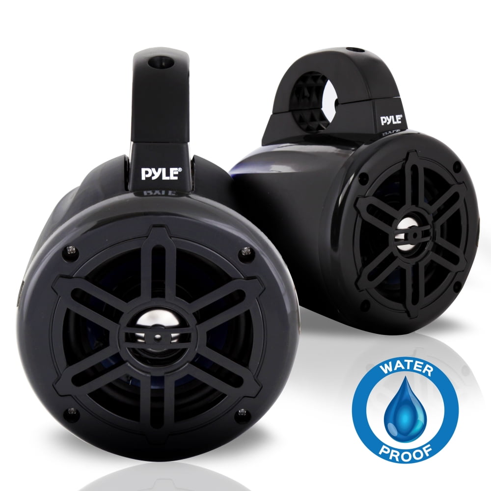 Pyle PLMRWB45B Waterproof RatedMarine Tower Speakers Compact